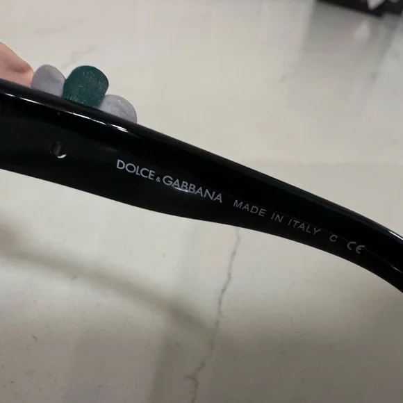 Dolce & Gabbana Floral Embellished Black Sunglasses - Picture 6 of 10